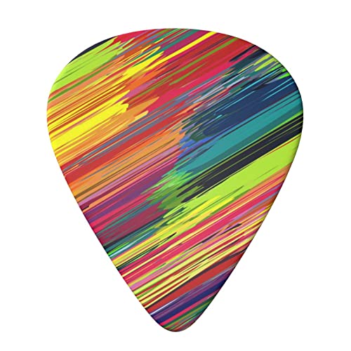 Lot de 6 médiators imprimés à rayures pour guitare acoustique et électrique - Les Beatles, Paul McCartney, John Lennon, RIngo Starr, George Harrison Lot de 6 médiators imprimés à rayures pour guitare acoustique et électrique – Image 4