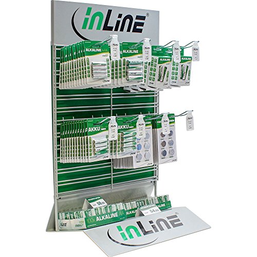 Preisvergleich Produktbild InLine 20115B Thekenverkaufsständer Batterie, bestückt schwarz