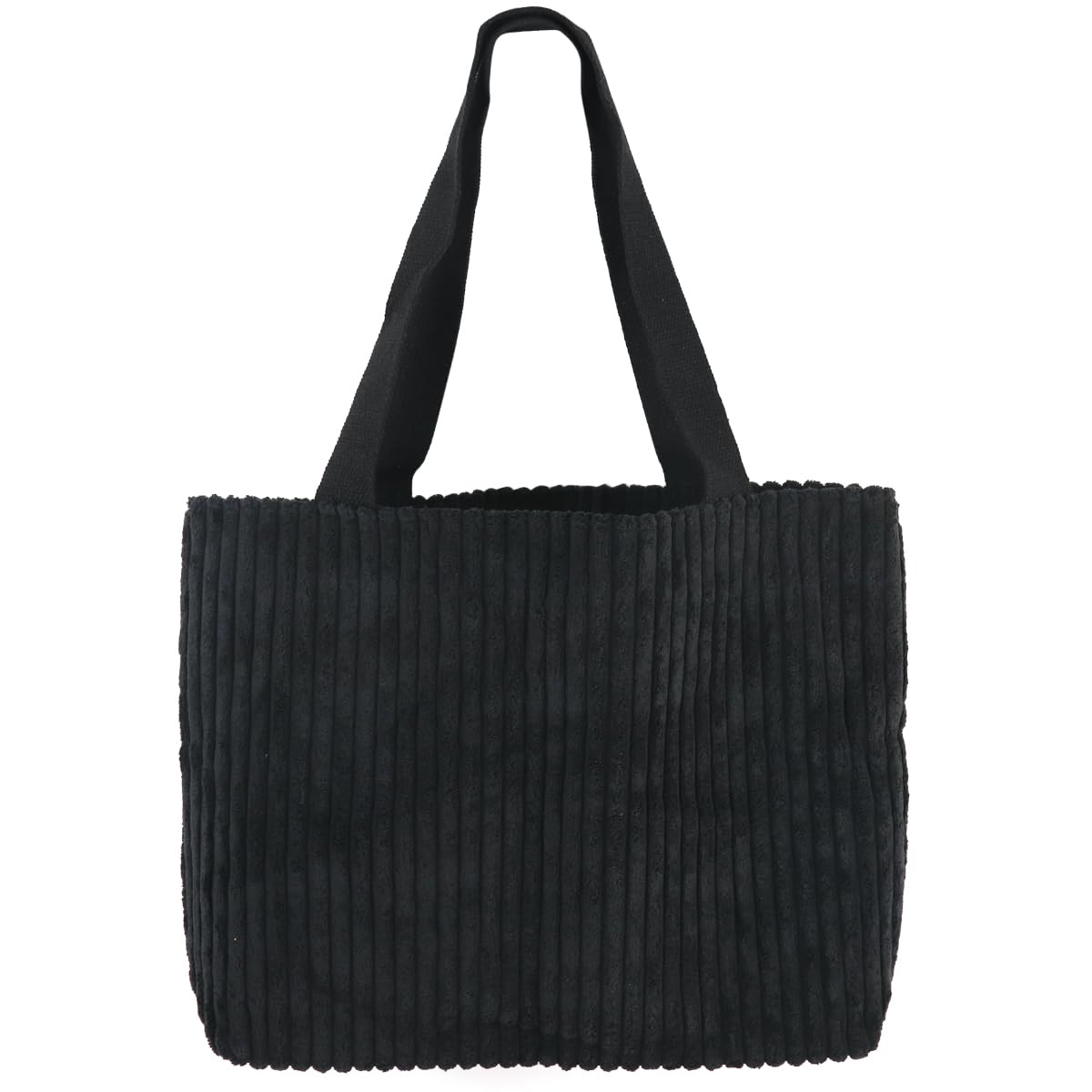 ZIBUYU® Corduroy Tote Bag for Women Fashion Black Casual Shoulder Bag Hand Bag with Zipper Nylon Webbing Shoulder Straps Design Book Bag Grocery Bag Versatile Daily Item Bag, 37x10x34cm (B0DC6SYFJ8) Amazon Price History, Amazon Price Tracker