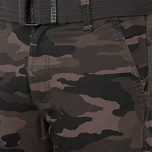 Image of BEEVEE Mens Camouflage Fixed Waist Cargo with Belt