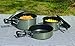 Texsport Black Ice The Scouter 5 pc Hard Anodized Camping Cookware Outdoor Cook Set with Storage Bag , Small