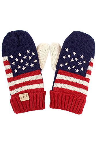 ScarvesMe Kids Children Girls Boys USA Patriotism American Flag Mitten Gloves