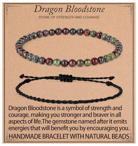 QOGIR Dragon Bloodstone Bracelet -...