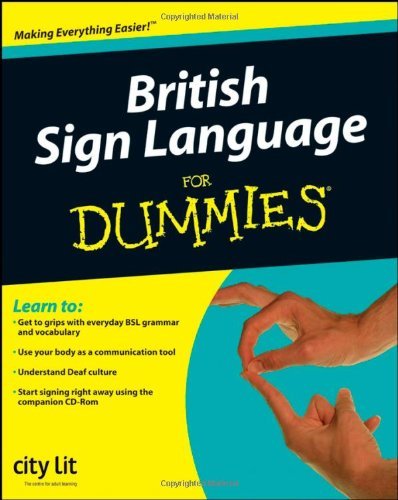 Image of British Sign Language For Dummies by City Lit (7-Nov-2008) Paperback