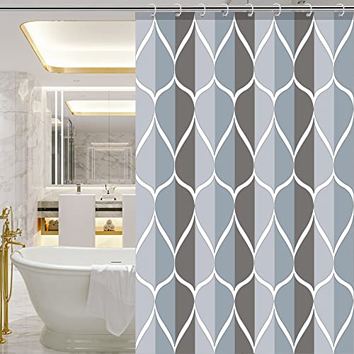 image for TCOTBE Polyester Fabric Shower Curtain Waterproof Bathroom Shower Curt