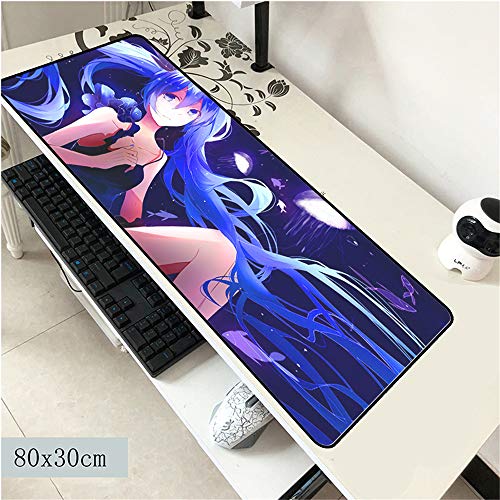 Preisvergleich Produktbild Einzigartiges, kreatives, dunkelgrünes Mauspad aus hochwertigem Naturkautschuk mit Schlosskante 4 900X300X2MM