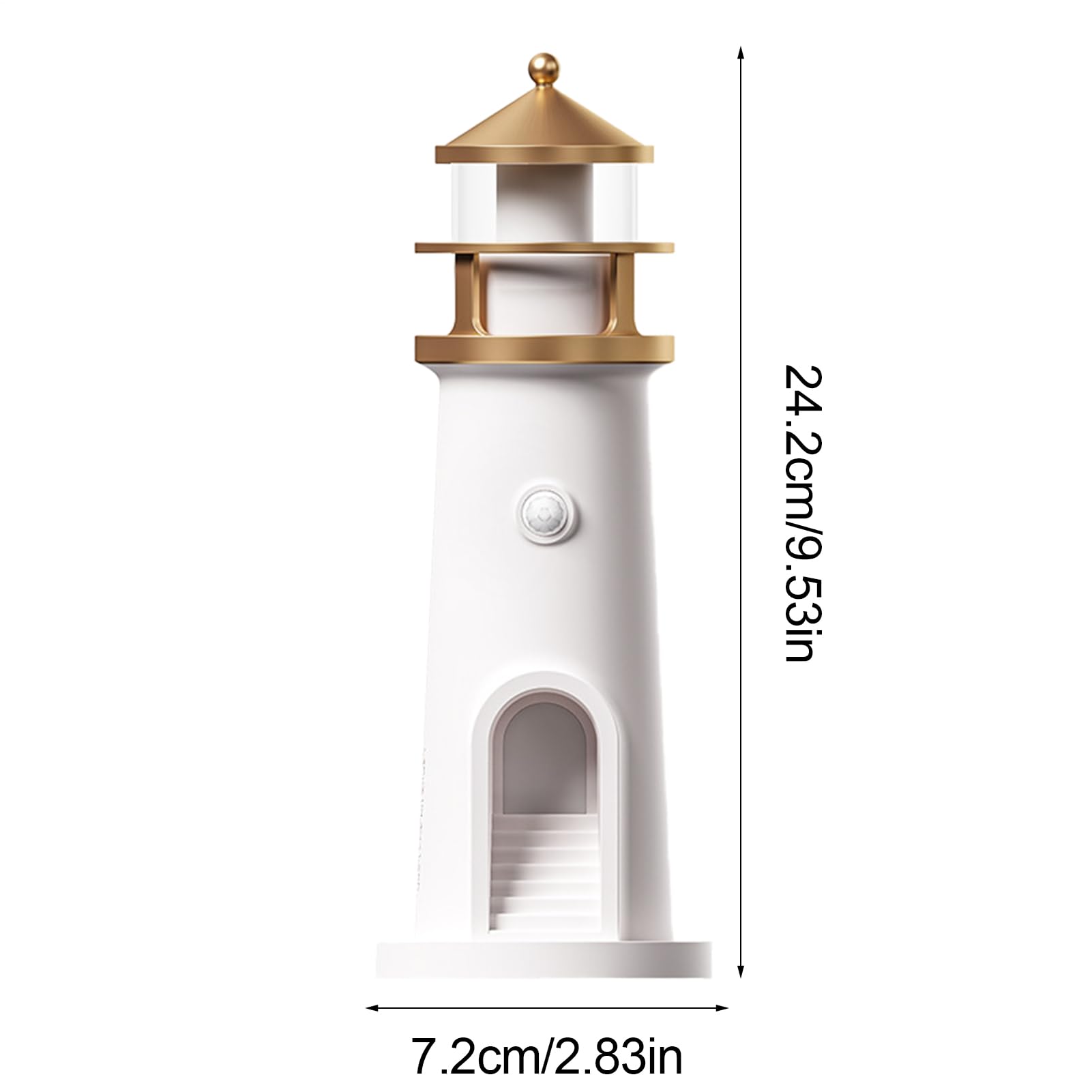 Luz nocturna costera | Luz nocturna de noche | Proyector de luna con | temática náutica para dormitorio, habitación de los niños, mesita de noche, guardería, recargable por USB