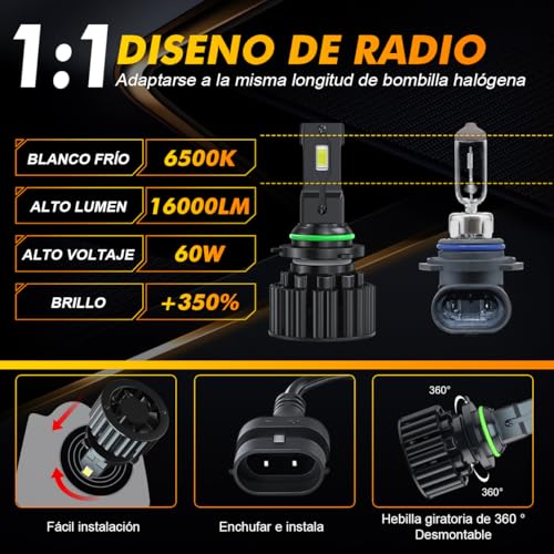 Viaje Y Protección, Automotive Parts and Accessories foco 9006 Marca LIGUTEC (2)