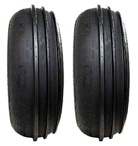 Pair of GMZ Sand Stripper Ribbed Front (6ply) ATV Tires [28x12-14] (2)