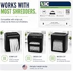 KICTeam - Paper Shredder Lubricating Packs, Synthetic Lubricating Formula Sheets (12 Pack) for Strip-Cut, Cross-Cut & Micro-Cut Paper Shredder Machines - Made in USA