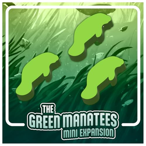 Green Manatees Mini Expansion (Expansion for Manatee Sanctuary Board Game) miniatura 1