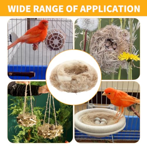 Image of Bibabala 40g /1.41oz Pack Bird Nesting Material, Mixing Natural Materials Breathable and Dry Building for Bird for Cage,Gardens,Tree Trunks