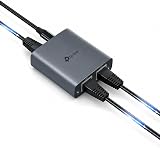 TP-Link EH210 Gigabit Ethernet Splitter 1000Mbps Gigabit Speed 1 to 2 Compatible with Cat 8/7/6/5/5 Ethernet Cables, Aluminium Alloy Casing, Plug & Play - 1
