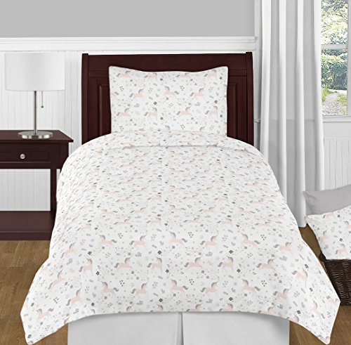 Pink, Grey And Gold Fabric Memory Memo Photo Bulletin Board For Unicorn Collection By Sweet Jojo Designs #TOP3