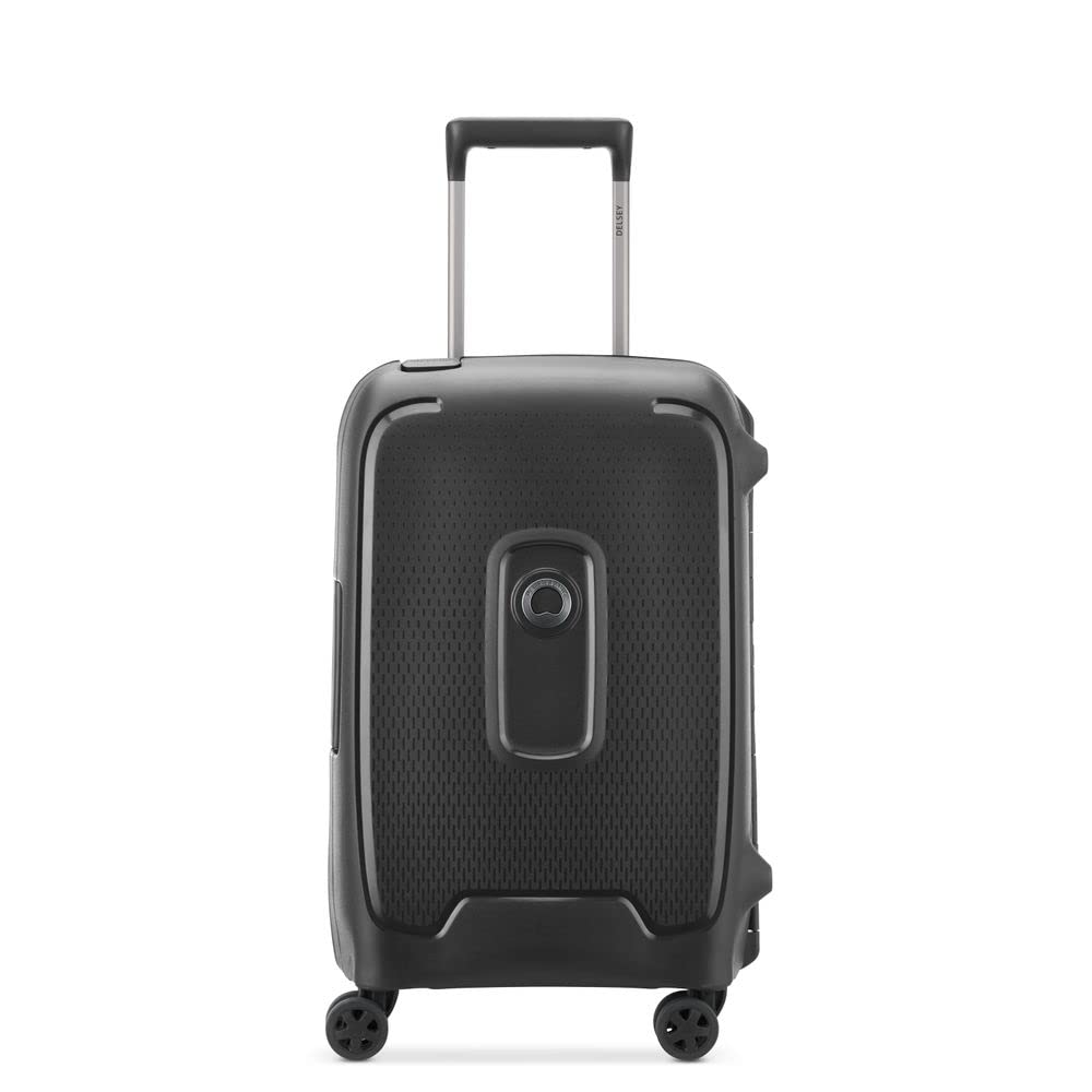 DELSEY Paris - MONCEY - Rigid Cabin Suitcase - 55x35x25 cm - 38 liters - S - Black