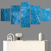 SIGNWIN 5 Panel Canvas Wall Art Abstract Colorful Decorative Elements Modern Artwork for Home Decorations Ready to Hang - 60