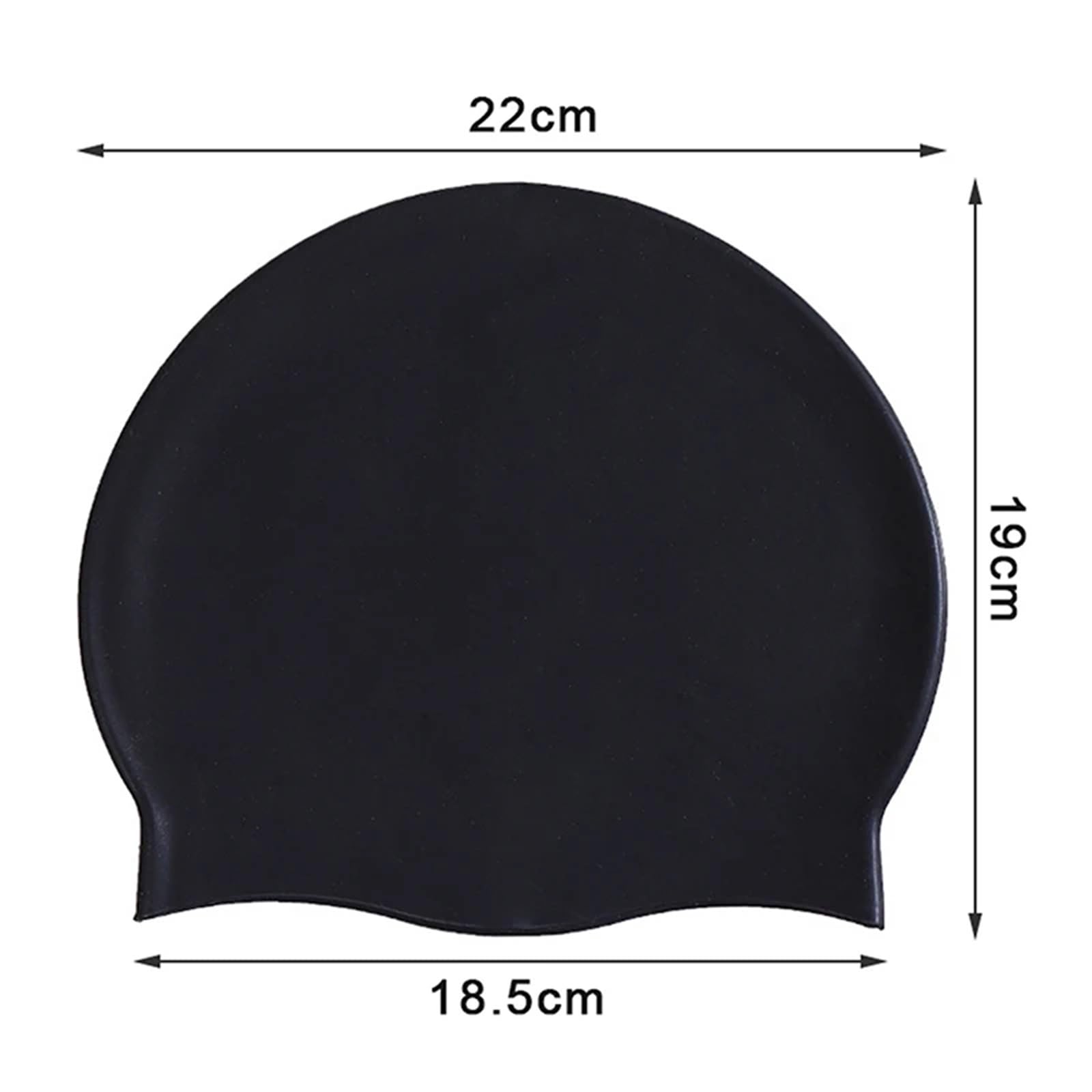 Gorro de natación Silicona Impermeable for Hombre y Mujer, Gorro con Pelo seco, protección Orejas, Accesorios, 2 uds para Uso En Piscinas