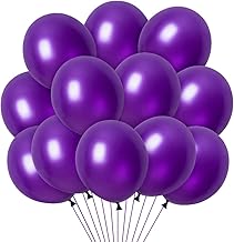 100 Palloncini Viola, Palloncini in Lattice da 12 Pollici per Matrimonio, Compleanno, Battesimo, Festa Decorazione