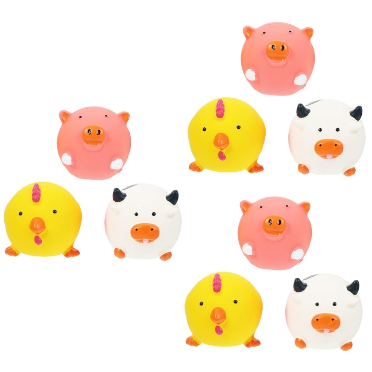 minkissy 9 Piezas Juguetes de látex para Mascotas Juguete de mordida de Perro de Gato Bolas de Perro Buscar Bola de de Goma Masticador de s de búsqueda de s de