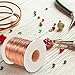 99.9% Dead Soft Copper Wire, 16 Gauge/ 1.3 mm Diameter, 127 Feet / 39m, 1 Pound Spool Pure Copper Wire, Jewelry Making Wire for Crafts, Christmas Wreaths Tree, Garland and Floral Flower Arrangements