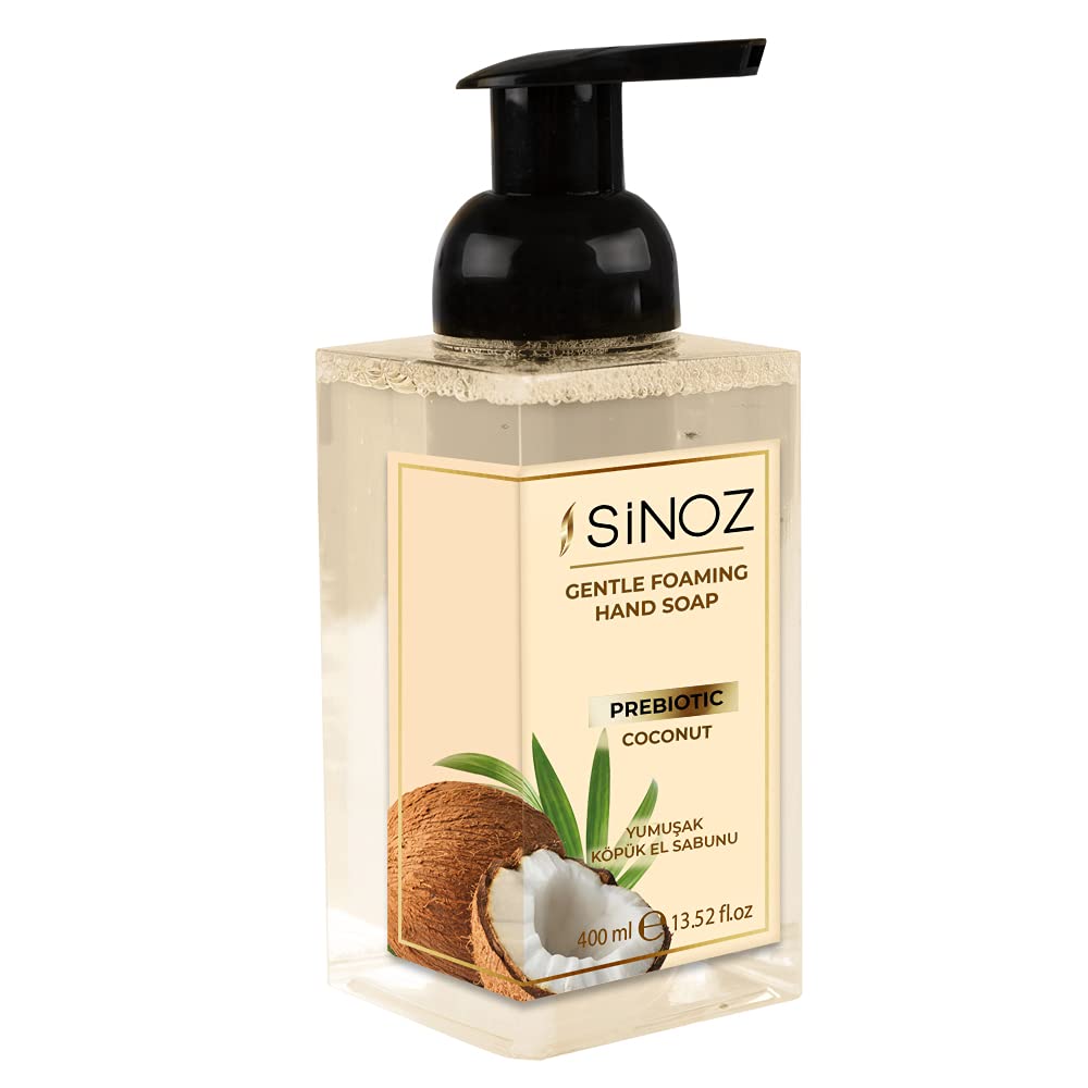 sinozPrebiotic Foaming Hand Soap Coconut, Helps keep Beneficial Bacteria on the skin and Protect the Natural Flora of the Skin