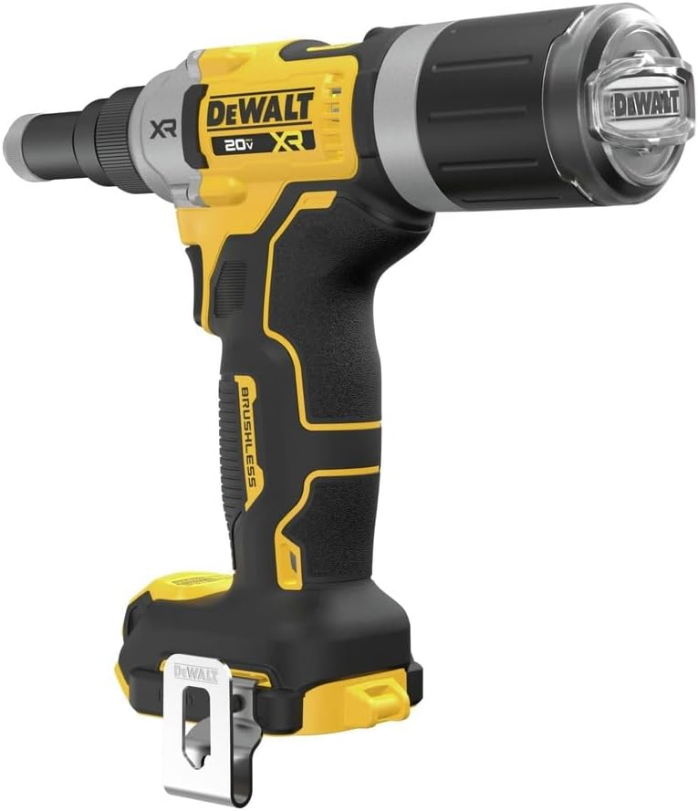 DEWALT 20V MAX XR Cordless Rivet Tool, 1/4", Bare Tool Only (DCF414B)