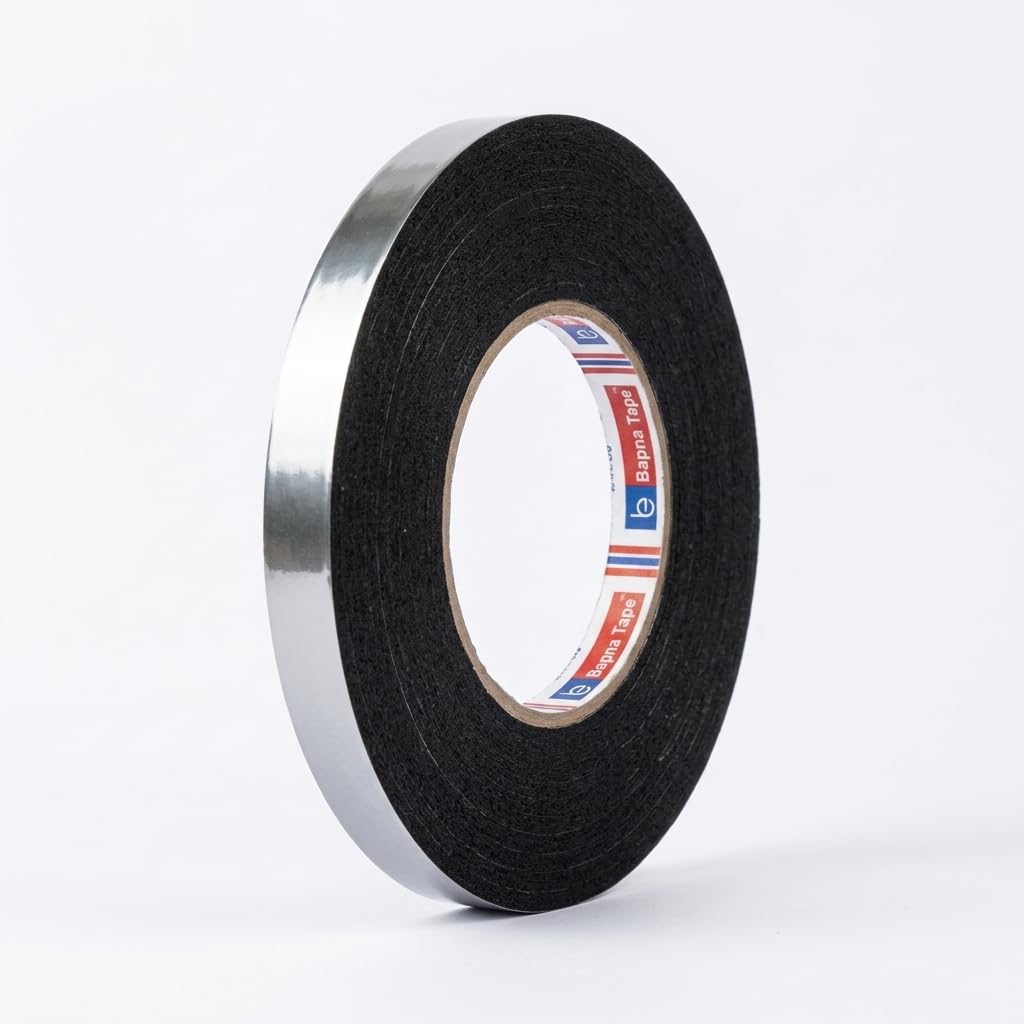 Bapna Gasket Black Foam Single Sided Adhesive Tape 10mm Width x 2mm Thick x 10 Meter Length-image-33