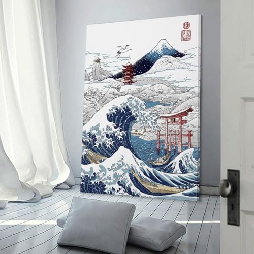 Impression sur toile paysage enneigé pour une touche de poésie japonaise