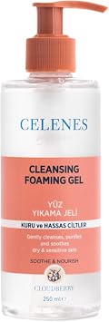 Celenes Cloudberry Foaming Face Wash Gel Dry And Sensitive Skin 250 ml