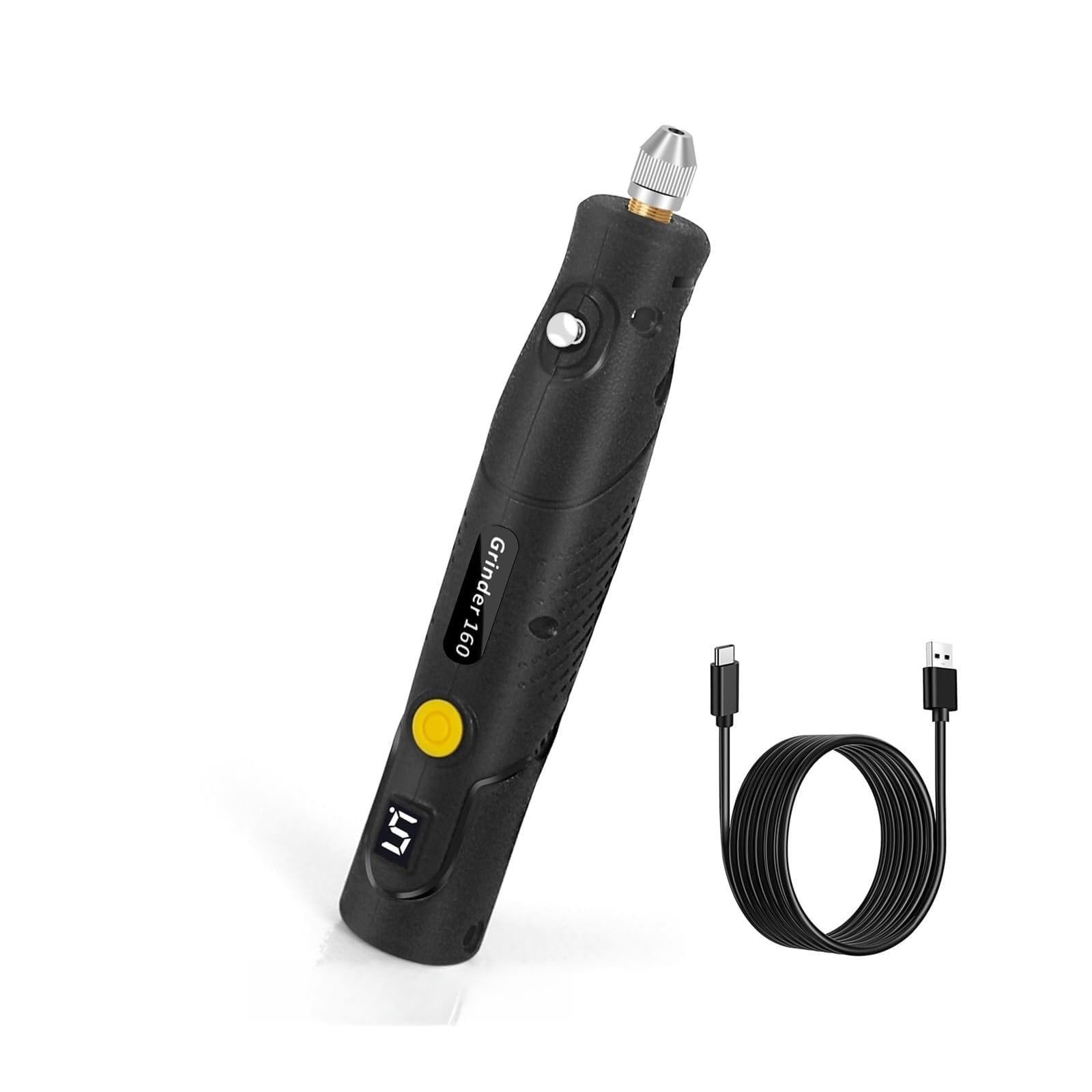 LNHHG Mini Electric Drill Grinder With Drill Bit Sets 12V Portable Electric Carving Pen Rotary Household Drill Polish Grinding Machine(IOM-4200TD-B)