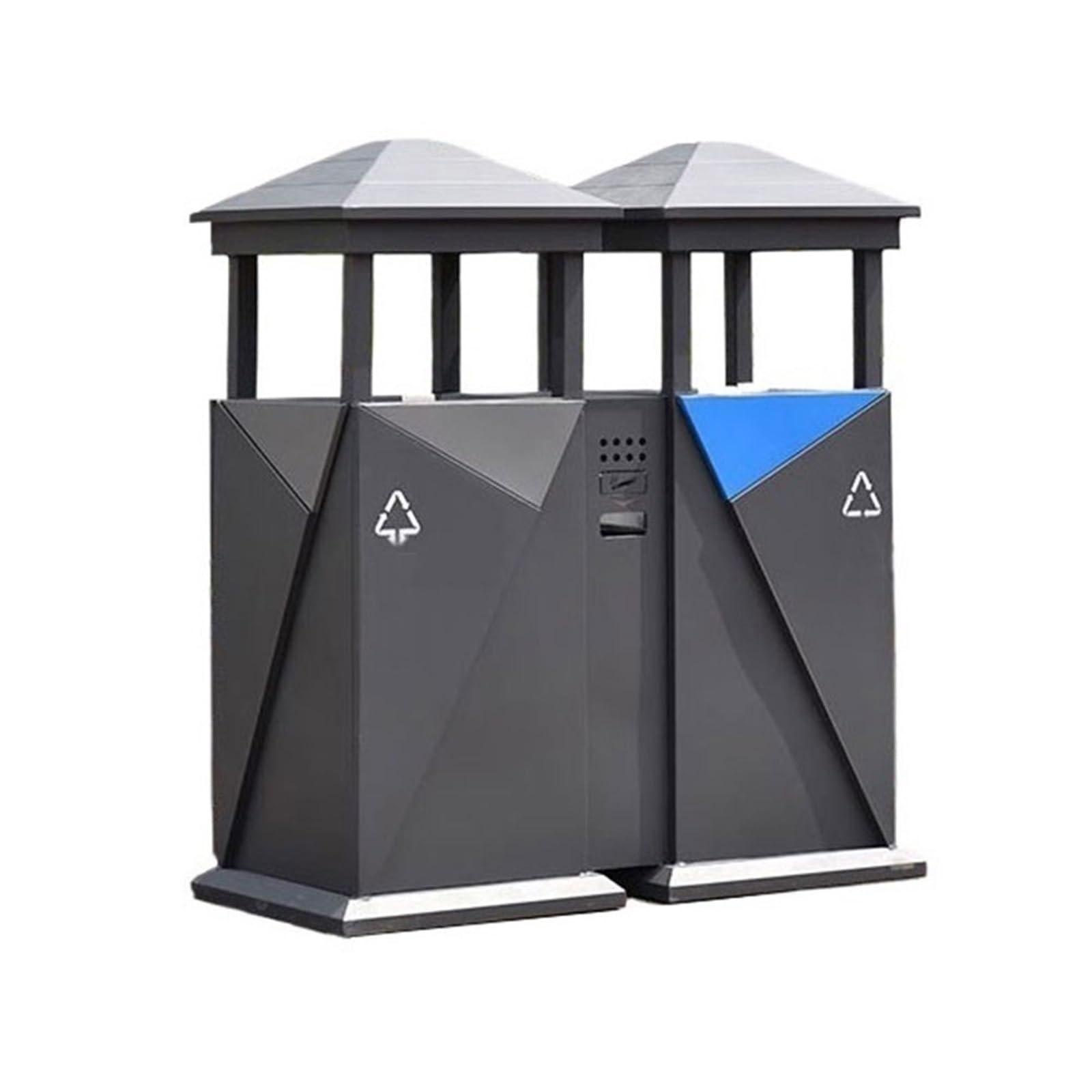 Papelera de Reciclaje Caja de Basura metálica for Bote de Basura clasificada Comercial