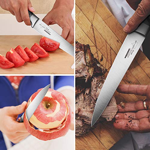 Utility Knife for Kitchen 6 Inch Chef Knife, German High Carbon Stainless Steel Kitchen Knives with Ergonomic Handle