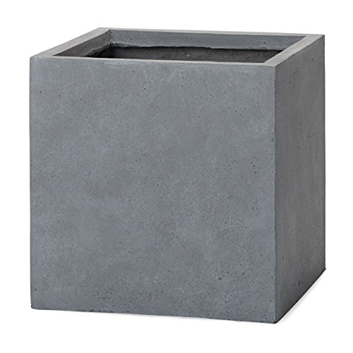 植木鉢 大型 ファイバークレイプロ ベータ キューブプランター 65 グレー