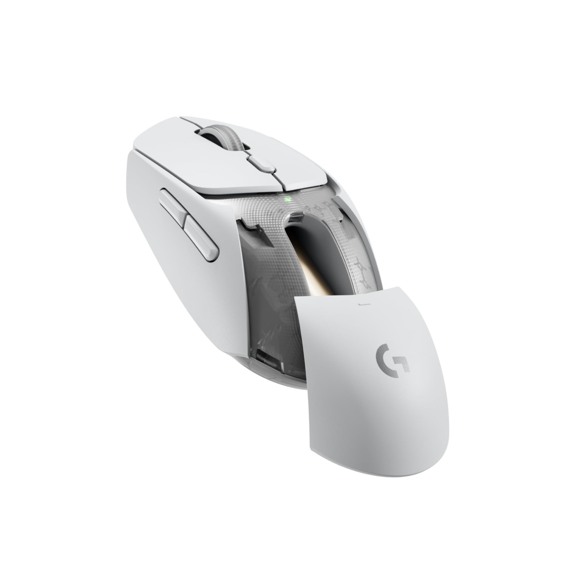 Logitech G309 Ratón inalámbrico Lightspeed para Gaming, Ligero, interruptores híbridos LIGHTFORCE, Sensor Hero 25K, 300+ Horas con una batería AA, 6 Botones programables, PC y Mac - Blanco