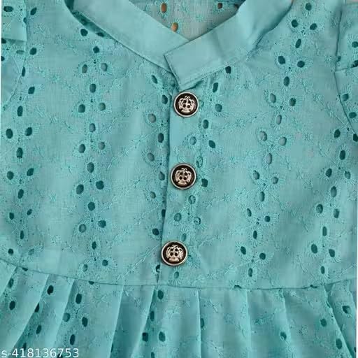 Image of Summer and all seasons girl and baby girl cotton dress |||baby girl,cotton frock