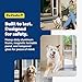PetSafe Sliding Glass Pet Door - No-Cut DIY Install Doggy Door for Renters - Aluminum Frame - Adjustable Height 75 7/8