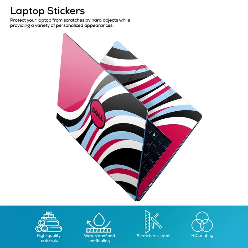 Image of Galaxsia DSGN 298 Full Body Laptop Skin Bubble-Free| Laminated & Removable | HD Quality Sticker for Laptops Upto 15.6 Inches Compatible with DELL