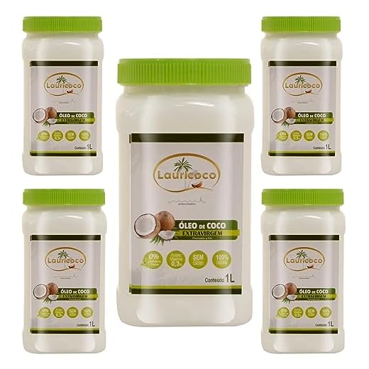 Óleo de coco extra virgem Kit 5 litros
