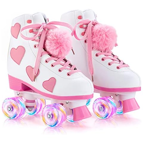 Ruthfot Classic Roller Skates with Light Up Wheels Cover