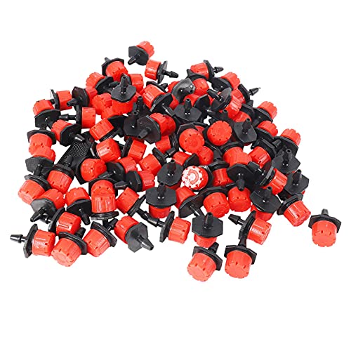 Anneth de riego por goteo ajustable micro cabezales de aspersor conjunto de riego por goteo de 1/4 pulgadas para invernadero patio jardín macizo 151 paquetes