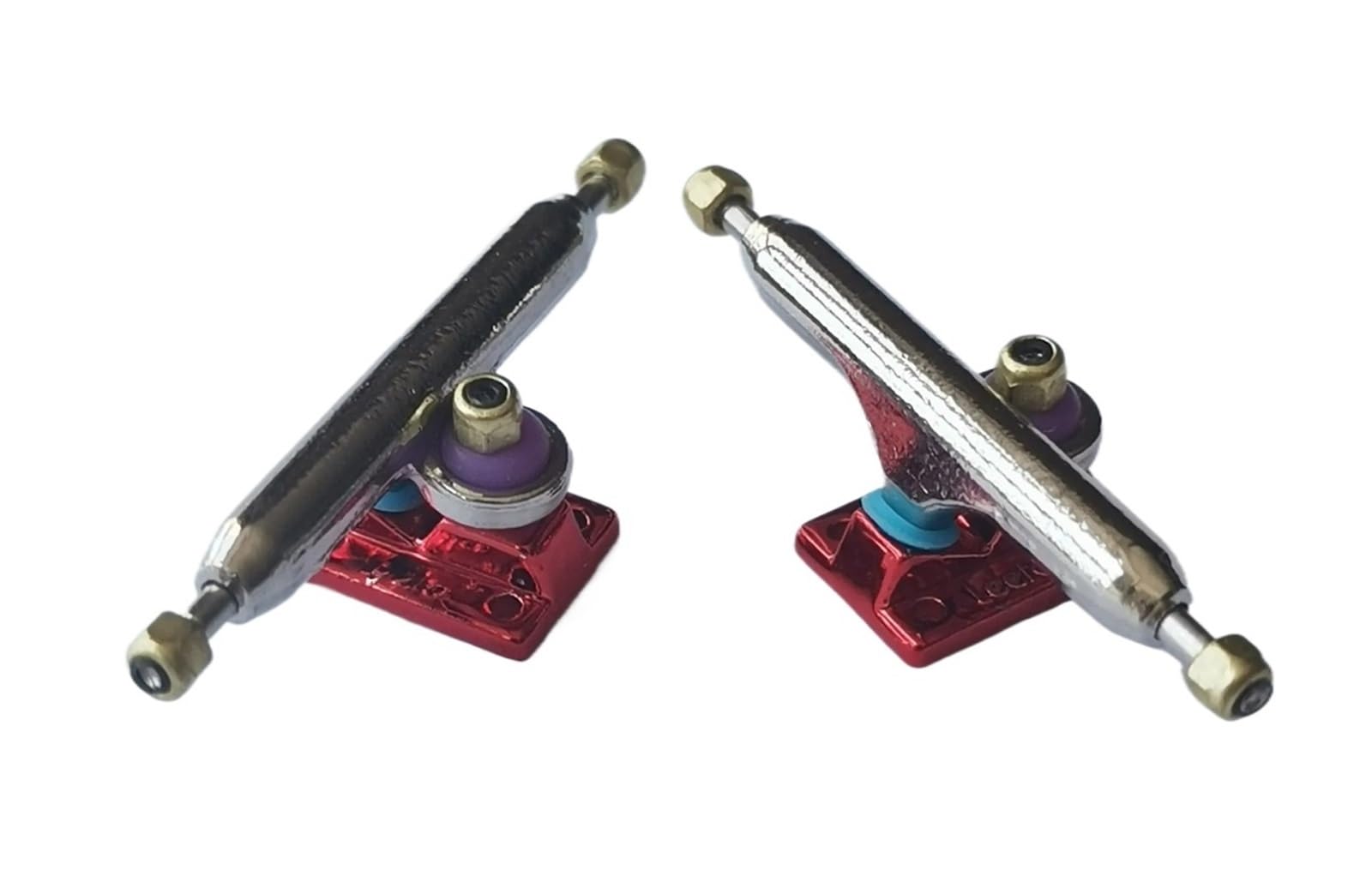 Mini skateboard professionnel 34 mm (rouge)