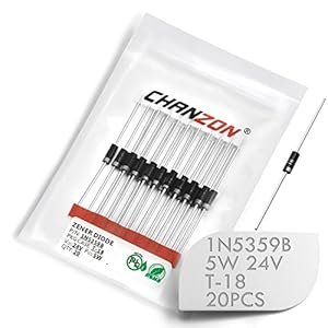 Chanzon 1N5359B Zenerdiode 5W 24V 20 Stück