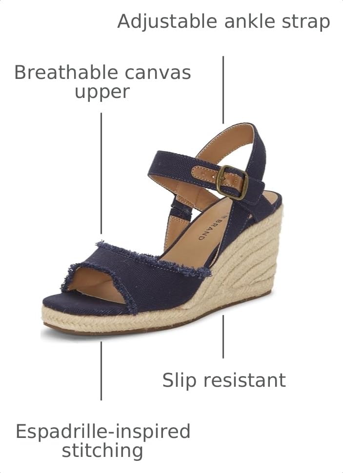 Image of Lucky Brand Women's Mindra Espadrille Wedge Sandal | Casual Sandals