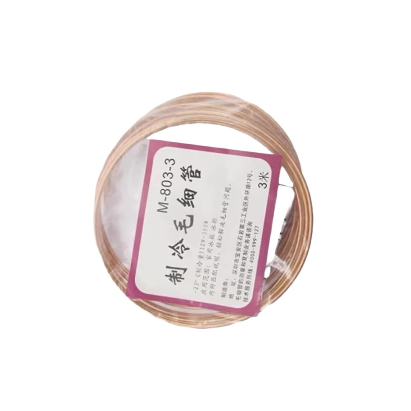 Tube capillaire pour congélateur pour remplacer un capillaire bouché M-803-3