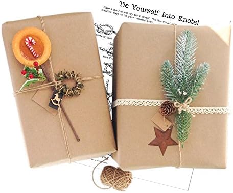 Rustic Christmas Wrapping Paper Set with Sweet Tart and Country Elements