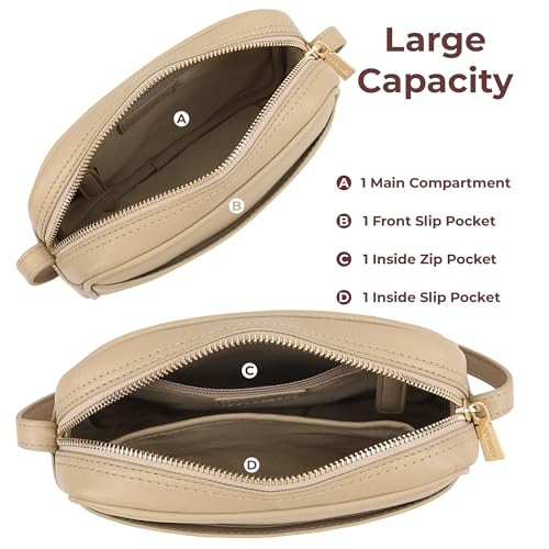 Women's Elegant Genuine Leather Crossbody Bag - Versatile Design, Adjustable Strap, Top Zip Closer, Light & Chic3