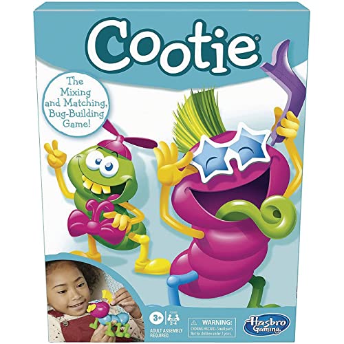Hasbro Gaming Cootie Mixing And Matching Bug-Building Kids Game, Easy And Fun Games For Kids, Preschool Games For 2-4 Players, Kids Board Games, Ages 3 And Up #TOP1