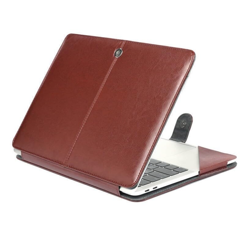 Generic Étui pour MacBook Pro 13 pouces A1502 A1425 (couleur : marron) Étui à rabat magnétique en cuir