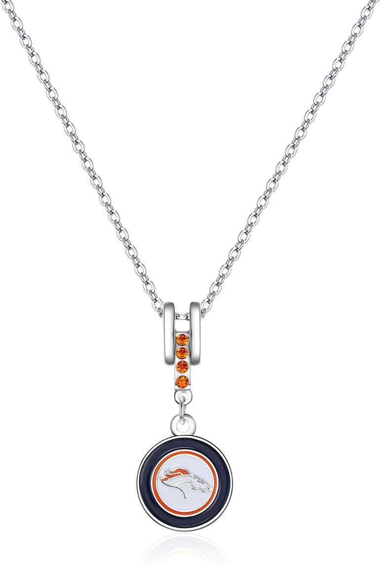 Pro Specialties Group NFL Pittsburgh Steelers Charm Necklace, Silver, 16"" Chain - 5/8 x 1 3/8 Charm : Sports & Outdoors