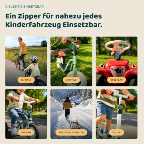BikeZipper Fahrrad Abschleppseil Für Kinder I Zughilfe Mit Korkgriff I Zugsystem Für Kinderfahrrad, Laufrad, Roller, Schlitten… – Ansicht 4